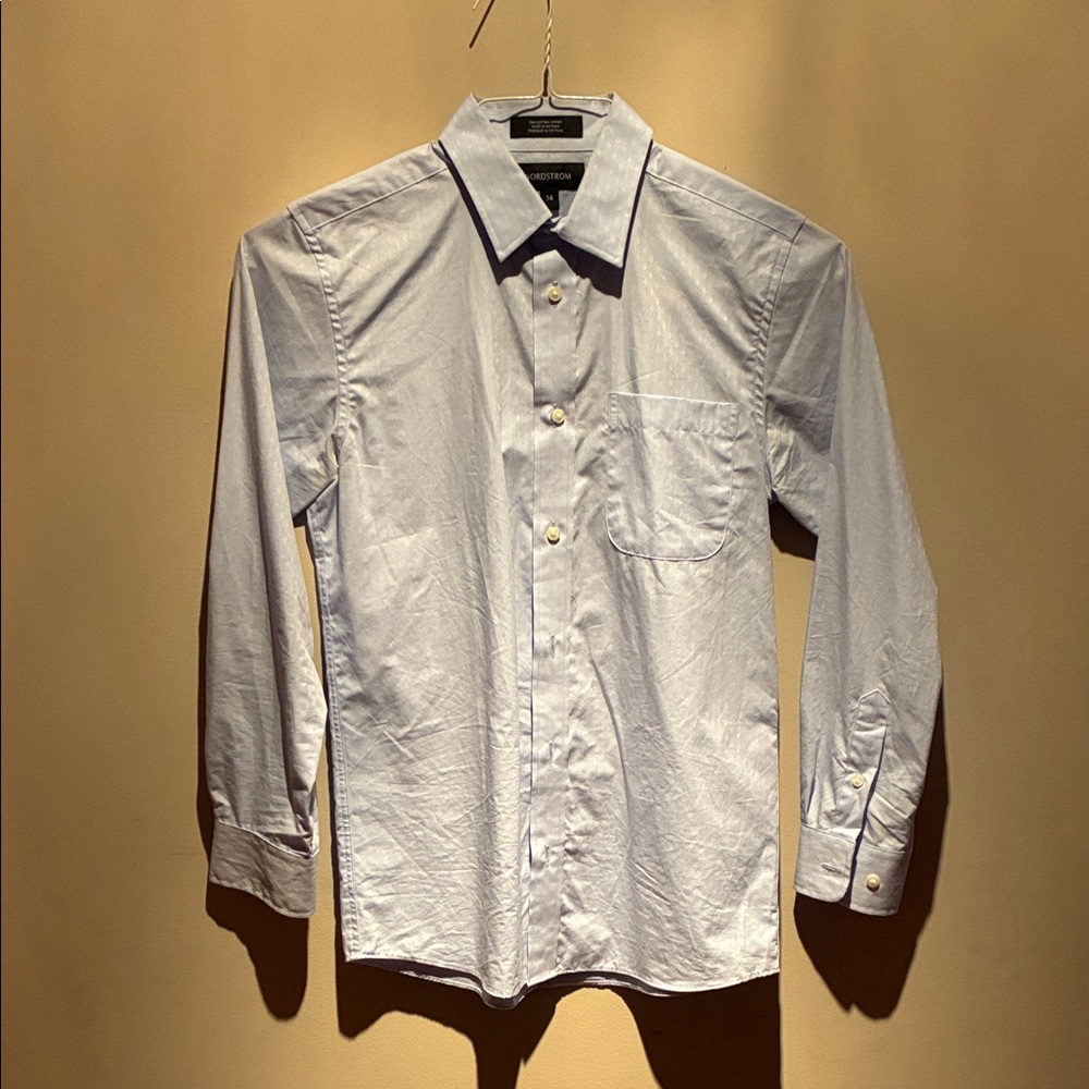 Nordstrom Light Blue Casual Button Down Shirt - Boys size 14